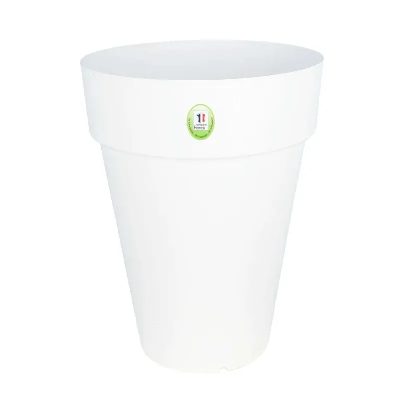 Authentique Pot de Fleurs Soleilla Haut 53 Blanc – Élégance Riviera pour Votre Jardin