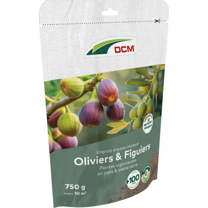 Dernier Modèle Engrais Naturel pour Olivier et Figuier – 750g – Fertilisant Efficace pour Jardin et Potager – DCM