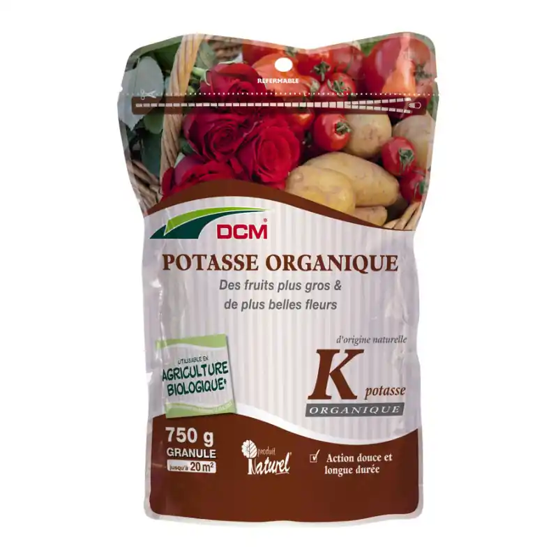 Jusqu&rsquo;à Épuisement Des Stocks Engrais Potasse Organique 0,75 kg – Fertilisant Naturel pour Jardin et Potager – DCM