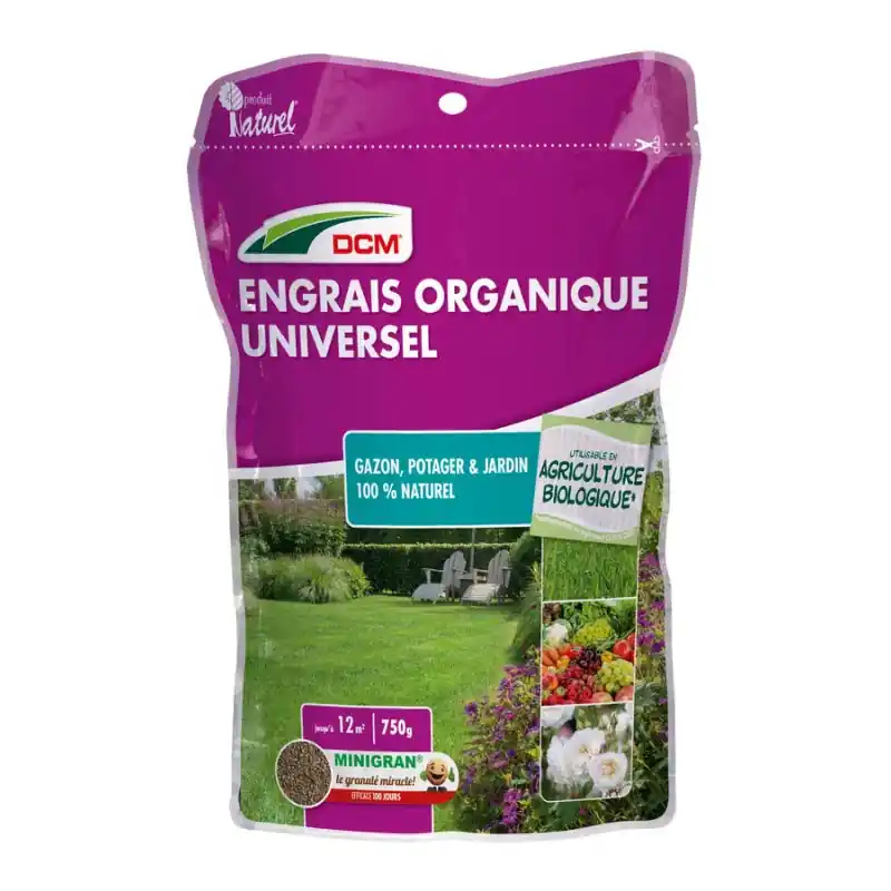 Engrais Universel 0,75 kg – Fertilisez votre Jardin et Potager Naturellement – DCM Certifié