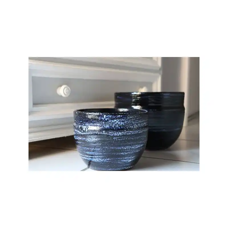 Pas Cher Pot austral nuit etoilee d20 h16, poterie d‘albi, déco