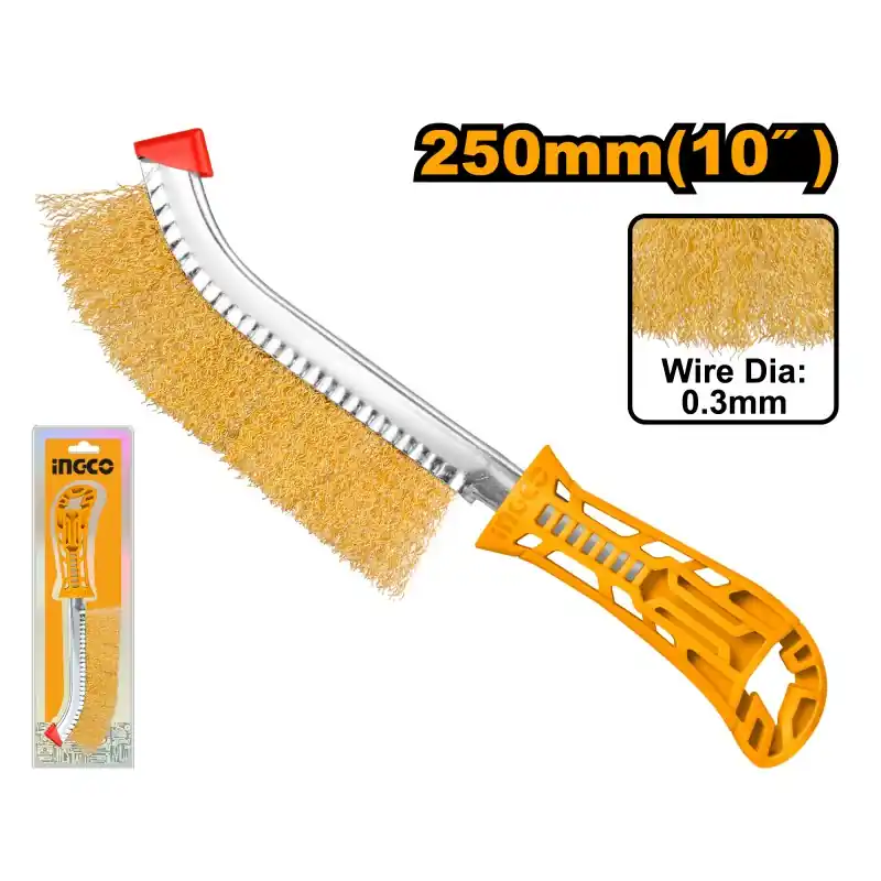 BROSSE MÉTALLIQUE 250MM – INGCO Paiement Sécurisé