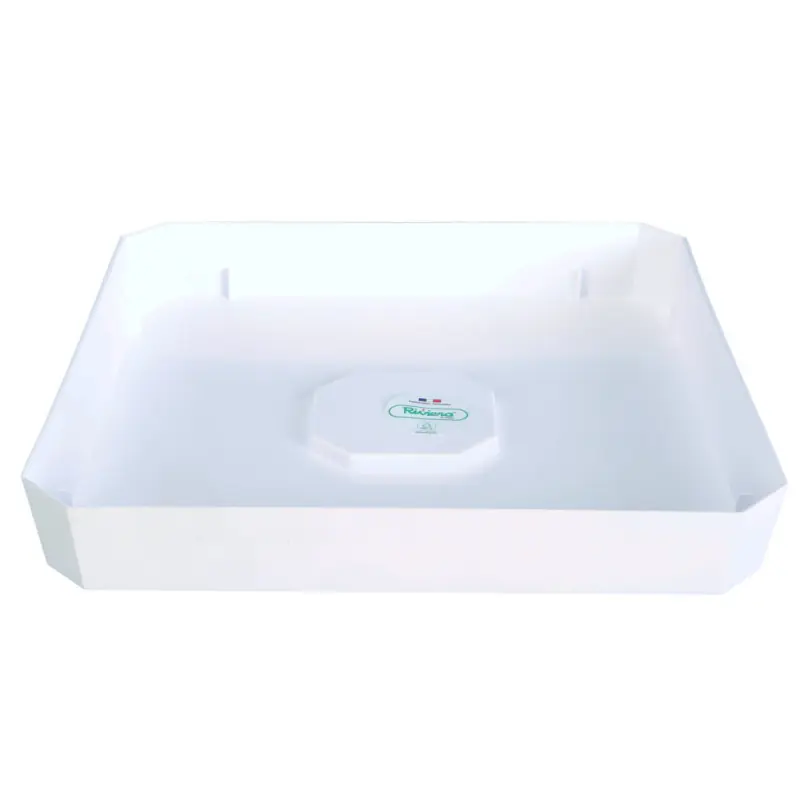 Prix Réduit /Soucoupe carrée pour pot Soleilla 28X28 Blanc de Riviera