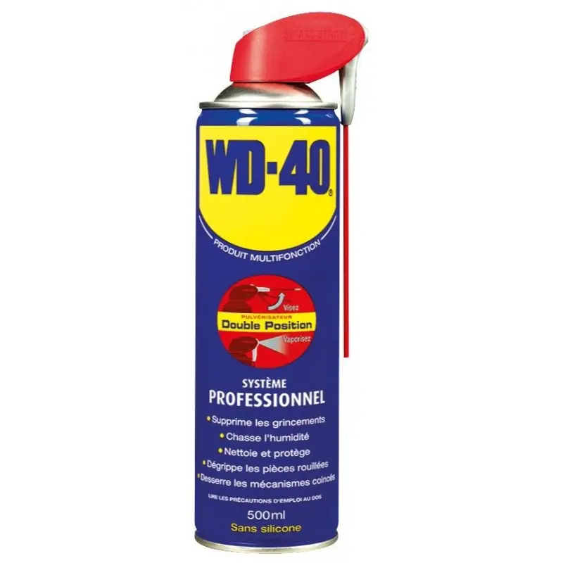 Commander Maintenant DÉGRIPPANT DOUBLE POSITION 500ML - WD-40