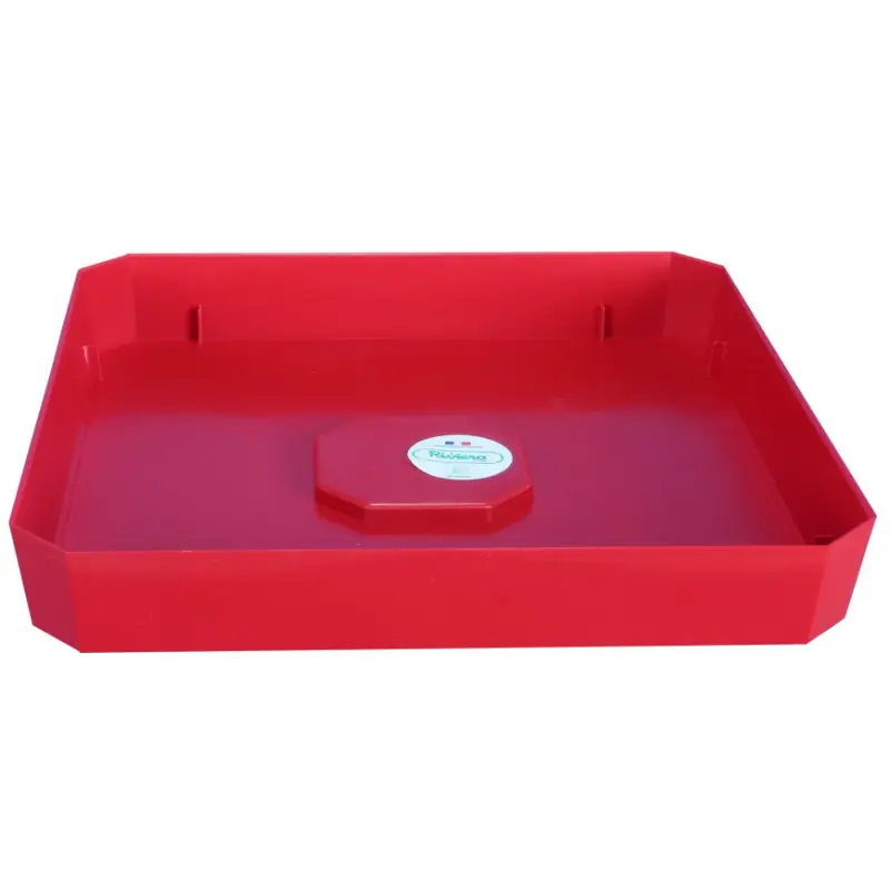 Soucoupe carrée pour pot Soleilla 28X28 Rouge de Riviera Nouveauté