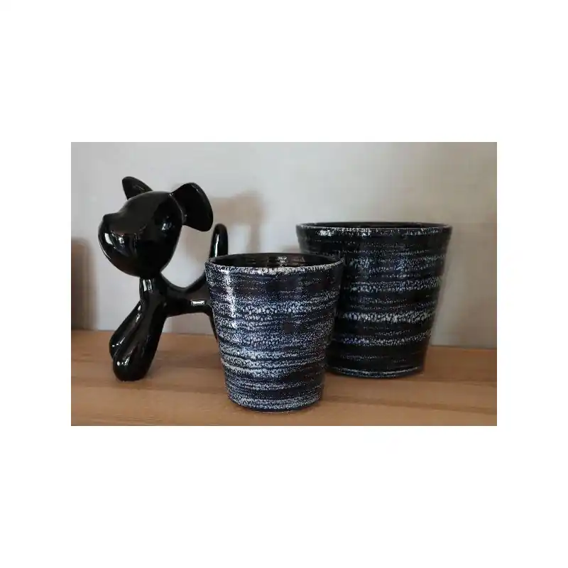 Pot odyssee nuit etoilee d18 h18, poterie d‘albi en terre-cuite Offre Du Jour