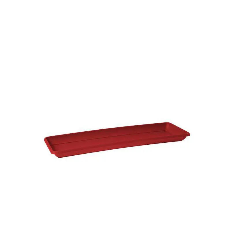 Acheter En Ligne soucoupe VENEZIA RECTANGULAIRE 80CM ROUGE FONCÉ - Arteva