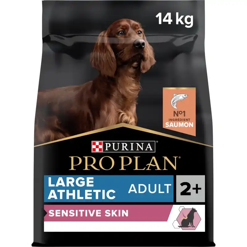 CROQUETTES CHIEN PRO PLAN LARGE ADULT ATHLETIC SENSITIVE SKIN RICHE EN SAUMON 14 KG Prix Réduit