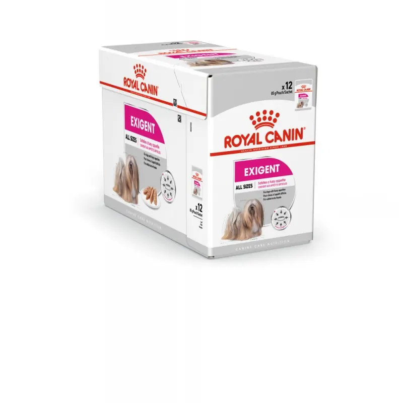 ALIMENT HUMIDE CHIEN EXIGENT MOUSSE 12X85G ROYAL CANIN Nouvelle Collection