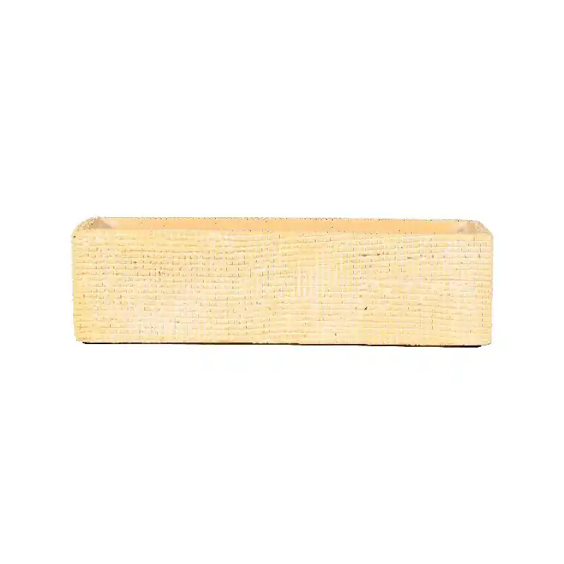 /Jardiniere liberty 48.7x8x11.7cm ciment jaune Nouvelle Collection