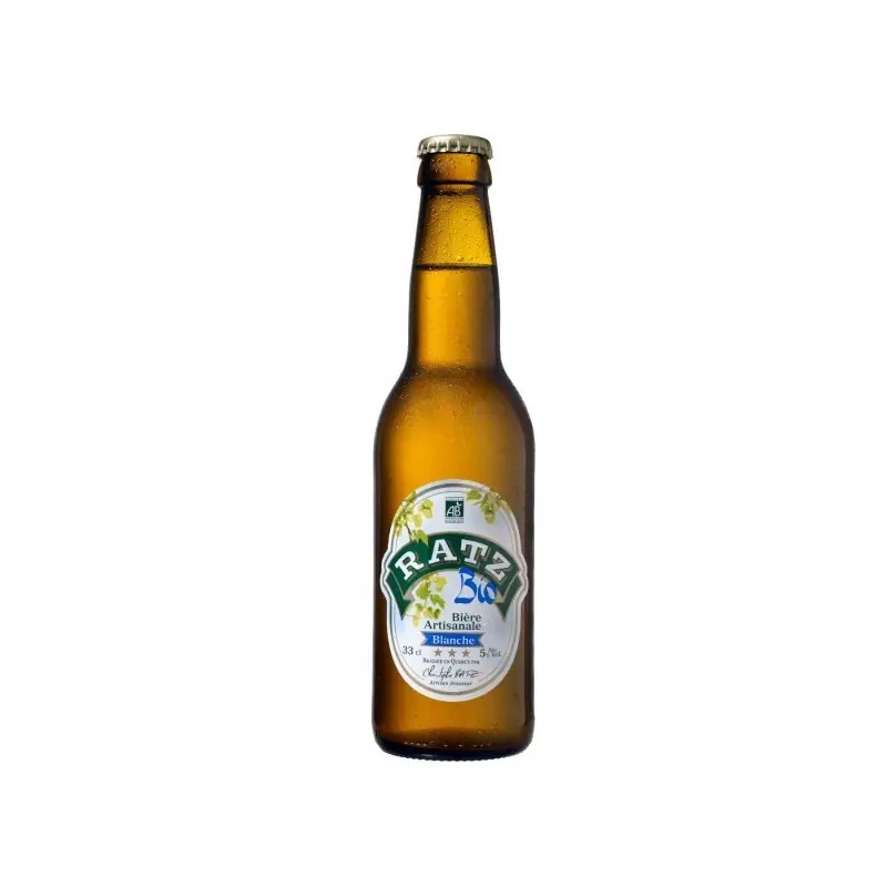 BIERE BLANCHE BIO ARTISANALE 33CL - RATZ Dernière Chance