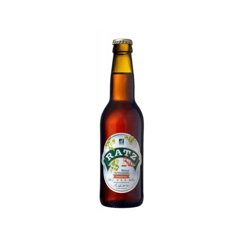 BIERE AMBREE BIO ARTISANALE 33CL – RATZ Soldes