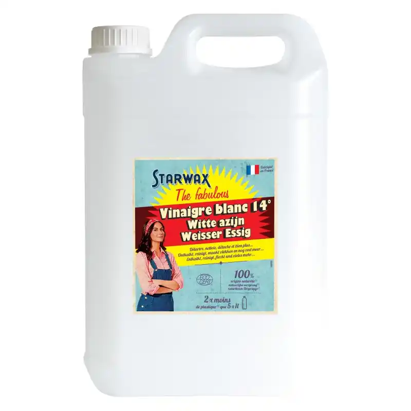 VINAIGRE BLANC MENAGER 14° 5L – STARWAX THE FABULOUS Prix Cassé