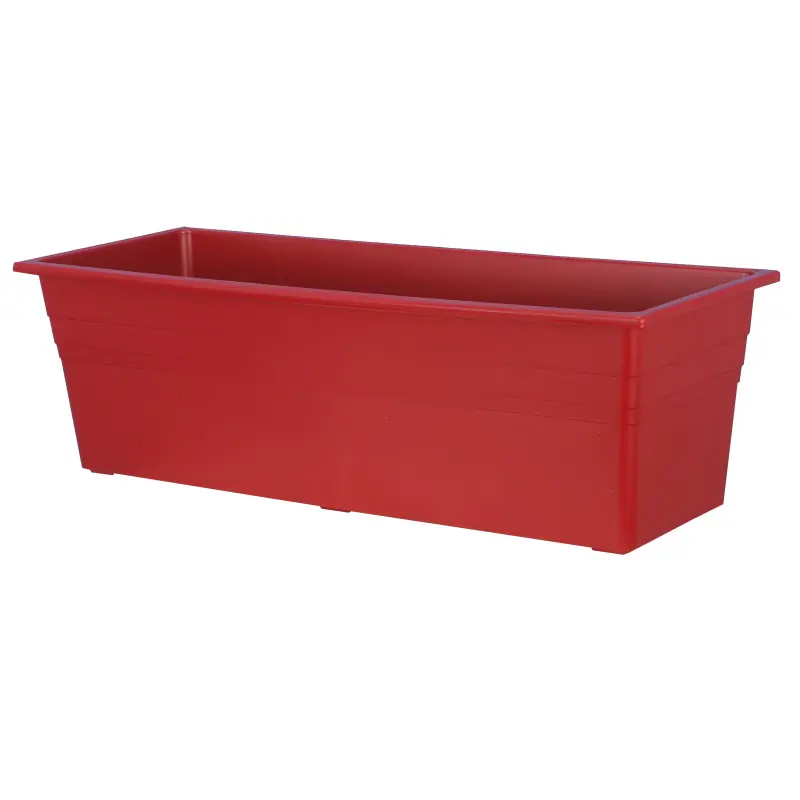 Top Vente Jardinère ronda 60 cm Rouge – en plastique fabriquée par Riviera