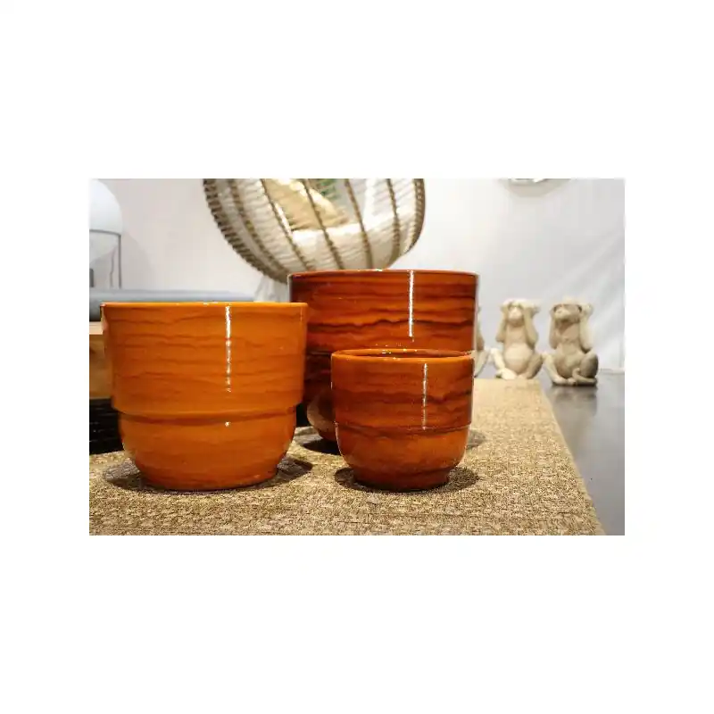 Vase rebord savane d30 h27 Expédié Aujourd&rsquo;hui