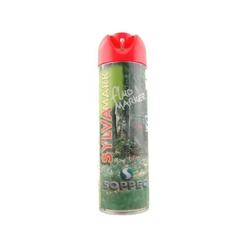 Authentique Aérosol fluo rouge Soppec