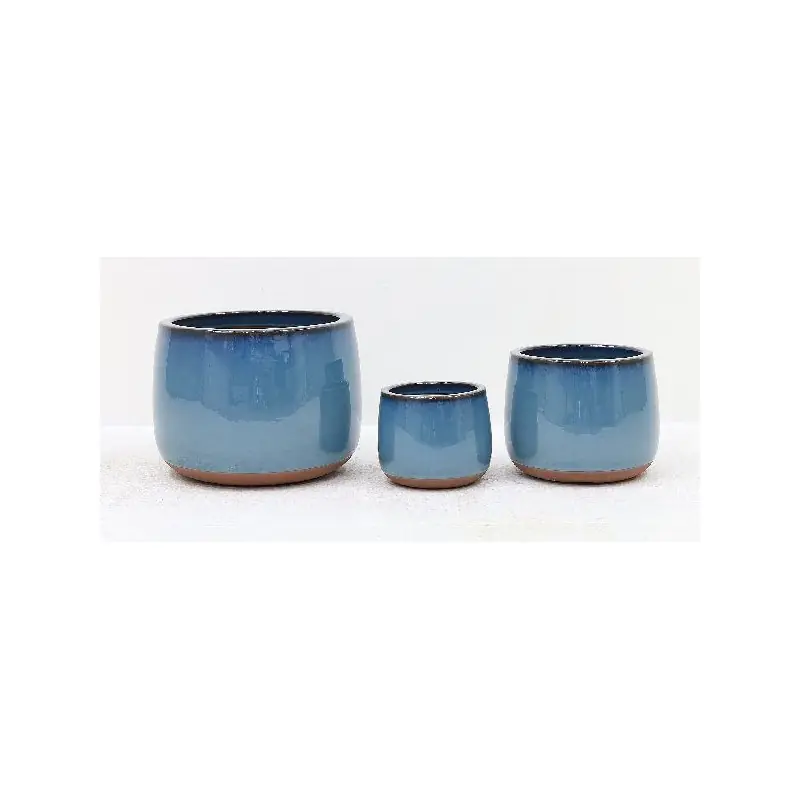 Pot d30 h22.5cm ceramique bleu adana Nouveauté