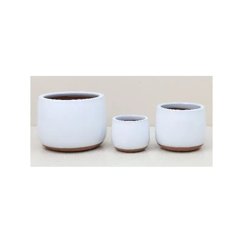 Marque Pot d30 h22.5cm ceramique blanc adana