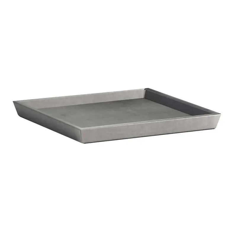 Soucoupe Rotterdam Carre Ciment 18Cm Petit Prix