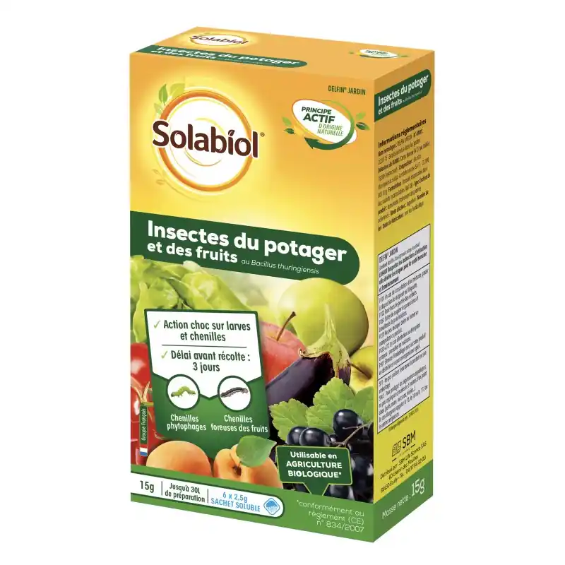Retour Gratuit INSECTES DU POTAGER ET DES FRUITS 6 X 2.5 GR