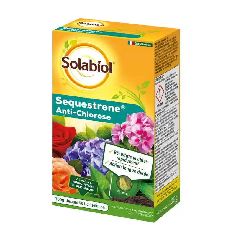 Satisfait Ou Remboursé SEQUESTRENE ANTICHLOROSE SOLABIOL 100 GR