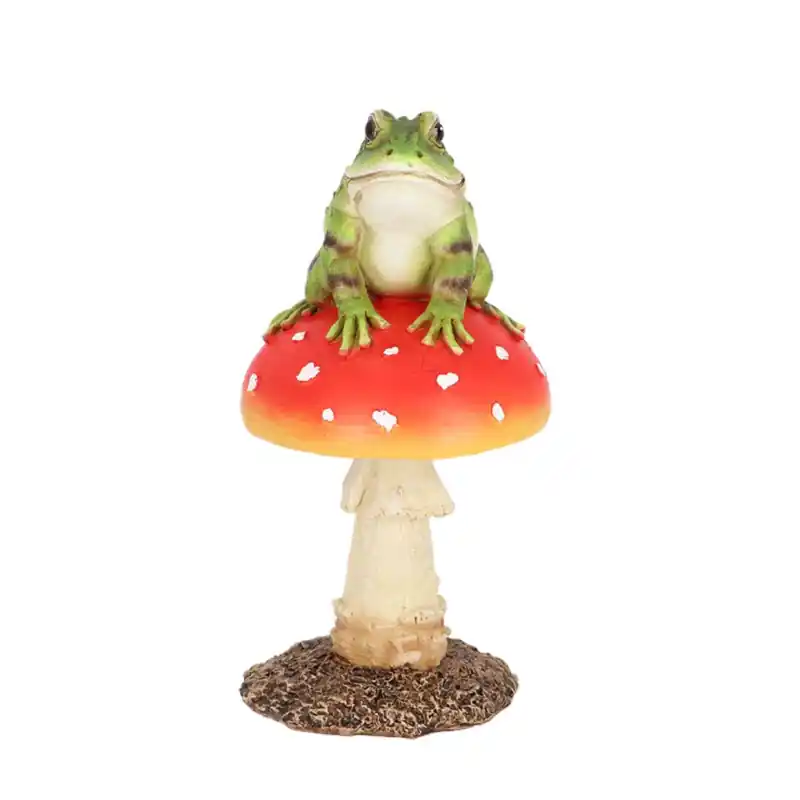 Offre Spéciale Amanite Sauvage avec Grenouille - Décoration Naturelle Unique pour votre Intérieur