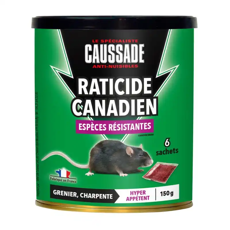 Prix Réduit RATS CANADIEN 3 CÉRÉALES ESP RESISTANTE 150G – CAUSSADE