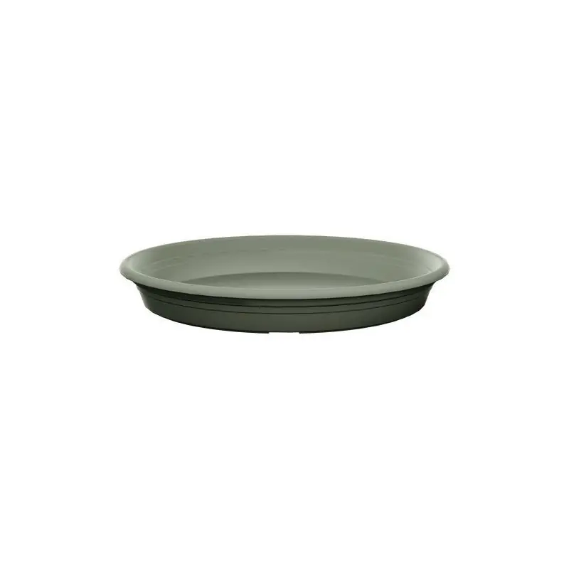 Soucoupe Ronde Plastique Florus 25cm Vert Olive – Accessoire de Jardin Élégant Commande En Gros
