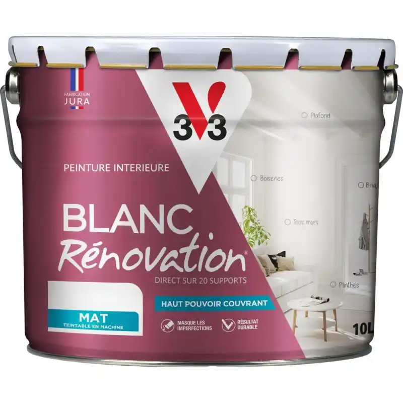 Acheter En Ligne BLANC RÉNOVATION MAT 10L – V33