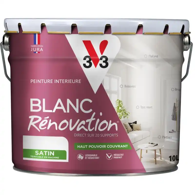 Commander Vite BLANC RÉNOVATION SATIN 10L – V33