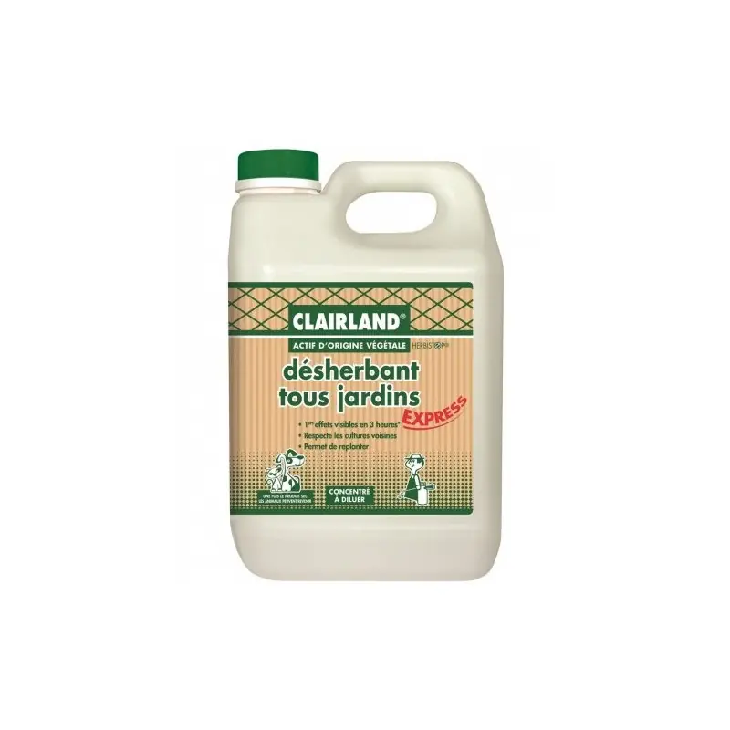 DÉSHERBANT TOUS JARDINS 2.5L - CLAIRLAND Nouveauté