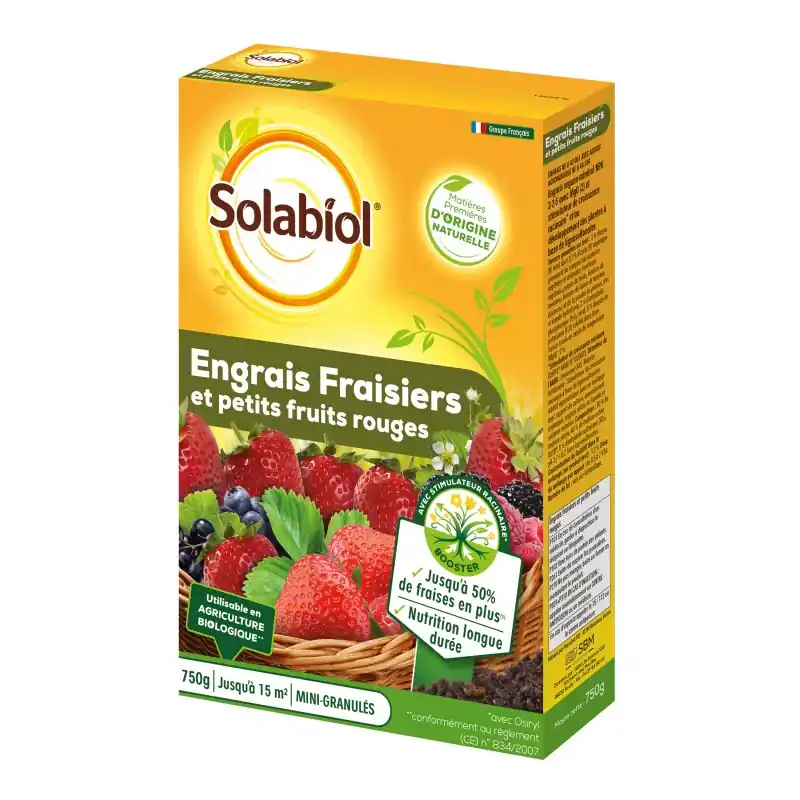 ENGRAIS BIO FRAISIERS 750G - SOLABIOL Pas Cher
