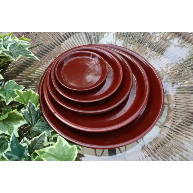 Soucoupe choco noir d22, poterie d‘albi, déco Soldes