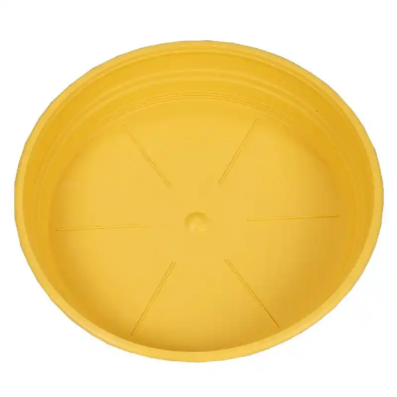 Usine Directe Soucoupe D24 Jaune – Riviera Design Élégant et Pratique pour Fleurs et Plantes