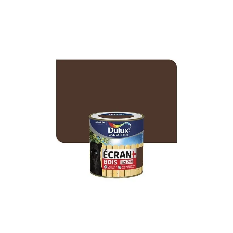 Pas Cher ECRAN+ BOIS SATIN 2L BRUN NORMANDIE