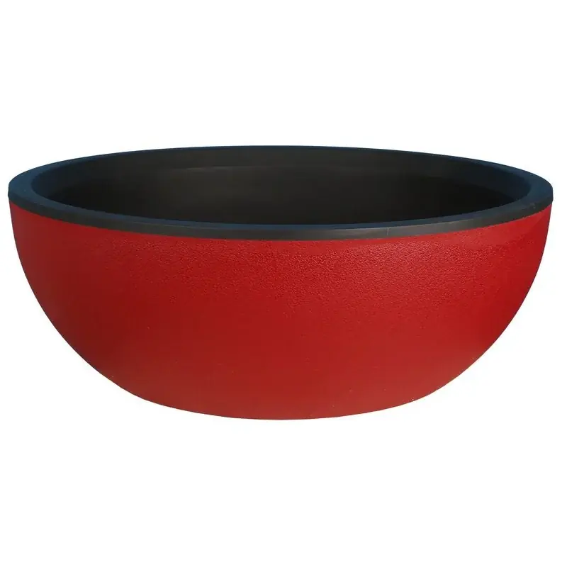 Coupe Granit D50 Rouge - Pot Riviera, en plastique pourplantes d‘Intérieur et Extérieur Meilleure Vente