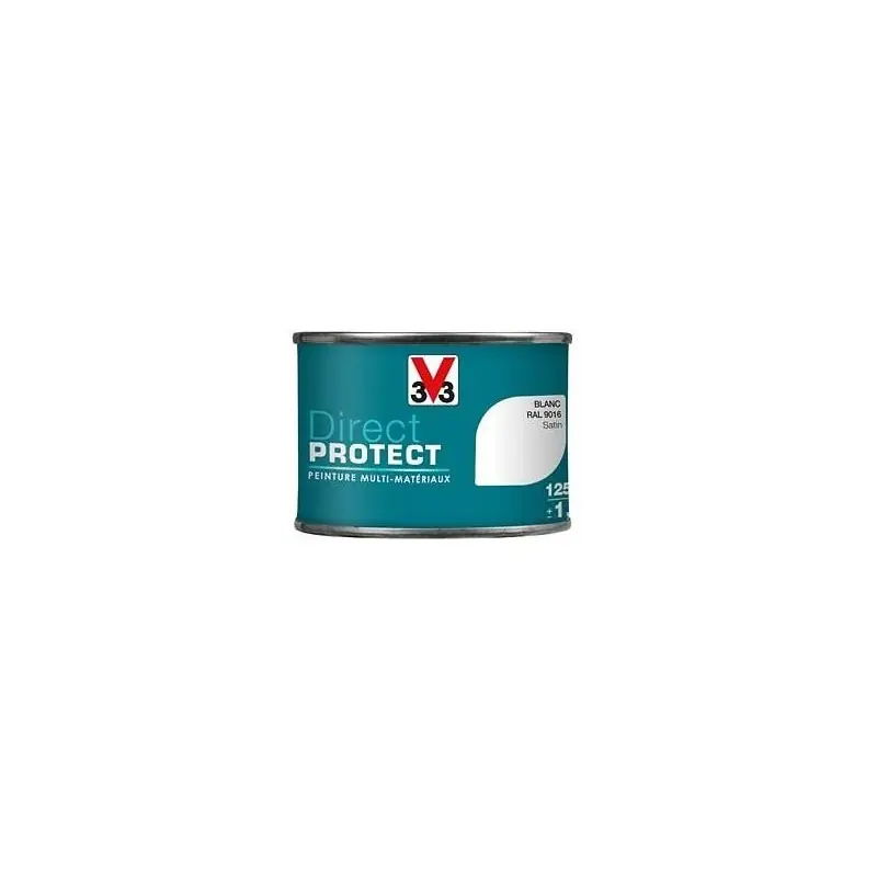 PEINTURE MULTI-MATERIAUX DIRECT PROTECT BLANC SATIN 125ML – V33 Réduction