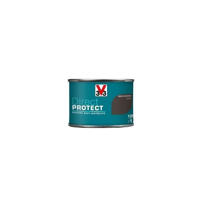 Jusqu&rsquo;à Épuisement Des Stocks PEINTURE MULTI-MATERIAUX DIRECT PROTECT BRUN HAVANE SATIN 125ML – V33