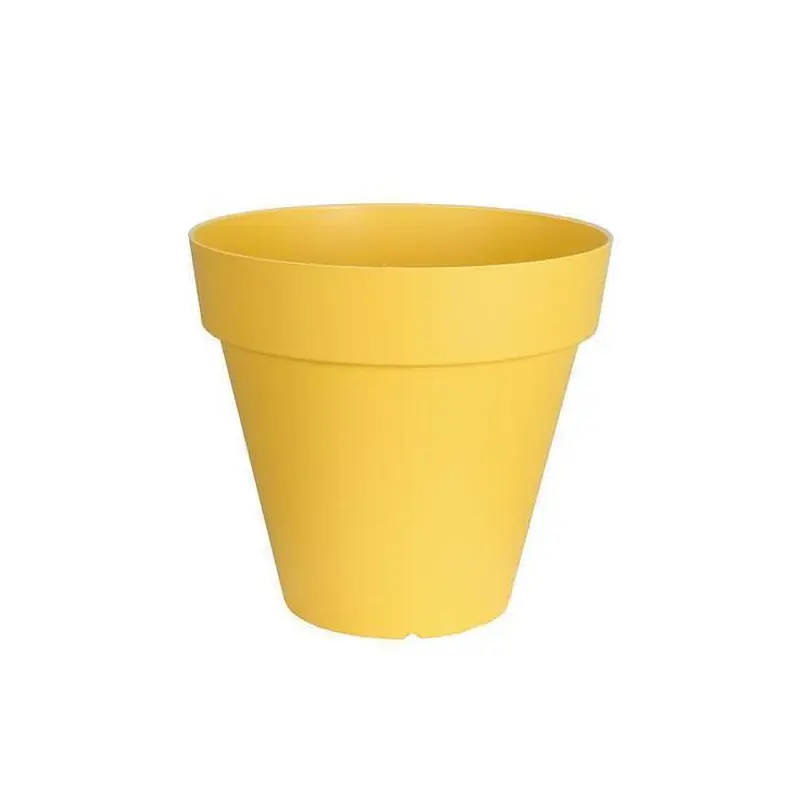 Pot de Fleurs Soleilla Rond 50 Jaune – Pot Riviera Idéal pour le Jardin et la Décoration Must-Have