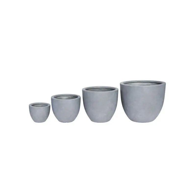 Pot oeuf graphite gris clair terrafibre 55 Meilleure Vente