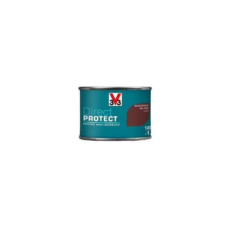 PEINTURE MULTI-MATERIAUX DIRECT PROTECT ROUGE BASQUE SATIN 125ML – V33 Remise