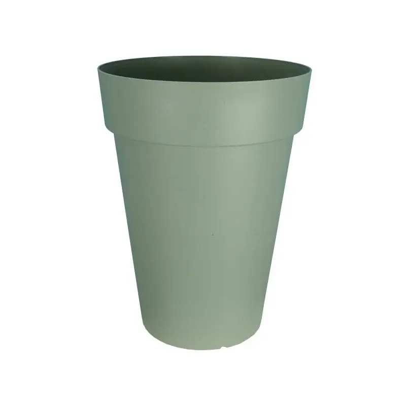 Dernière Chance Pot de Fleurs Haut Soleil 66 Vert Argile – Pot Riviera Élégant pour Jardin et Terrasse