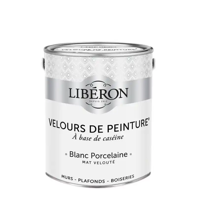 VELOURS DE PEINTURE BLANC PORCELAINE 0.5L Prix Bas