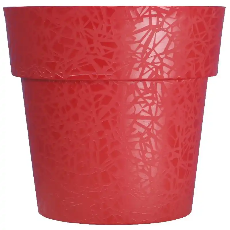 Pot Terea D28 Rouge Riviera - Élégance et Design pour vos plantes Usine Directe