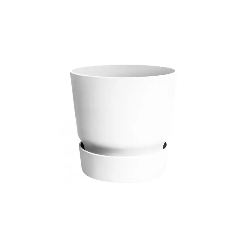 Commander Vite Pot de Fleurs Greenville Rond 40 cm Blanc - Elho, Écologique et Design pour Votre Jardin