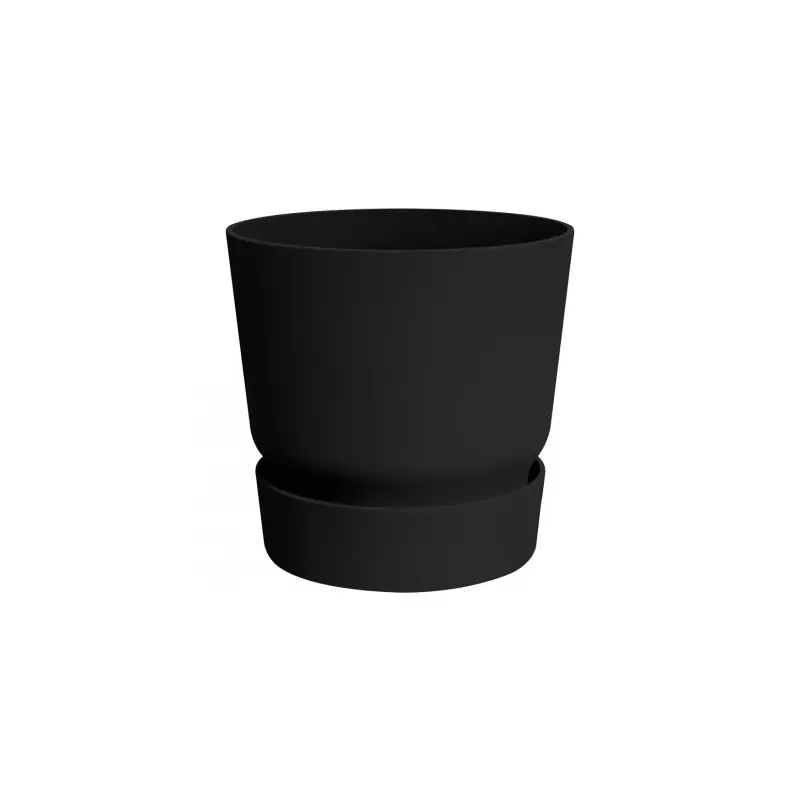 Solde Jardinage Écologique Pot Rond 40 cm Noir Living Elho – Greenville