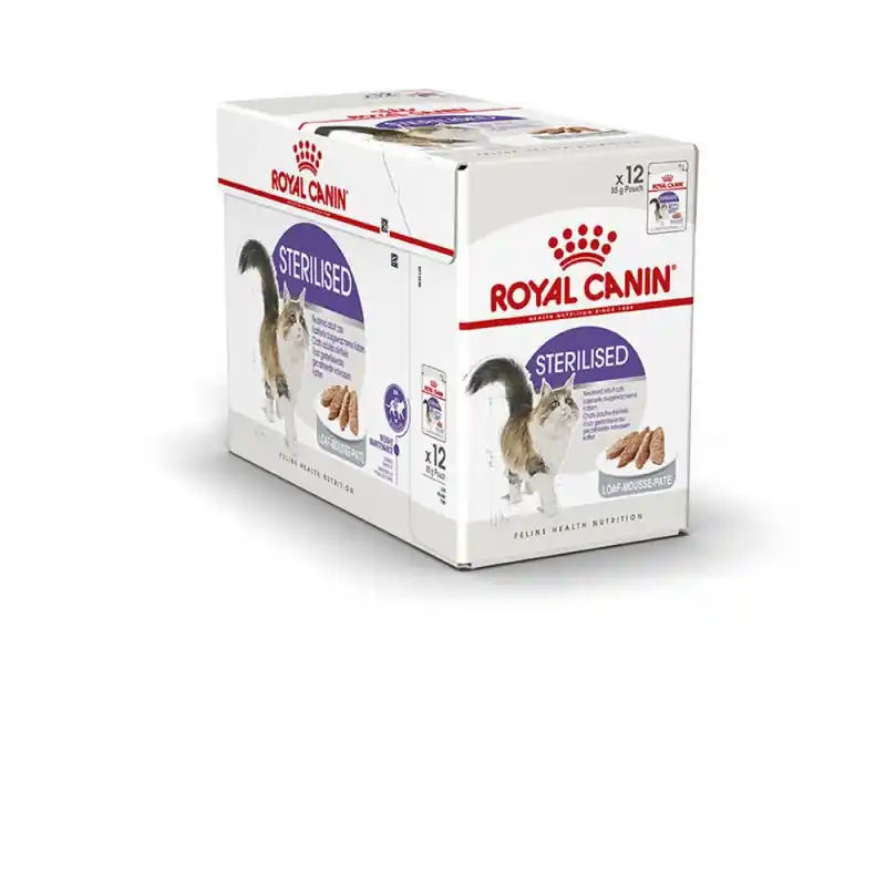Affaire À Saisir ALIMENT HUMIDE CHAT STERILISED MOUSSE 12X85G ROYAL CANIN