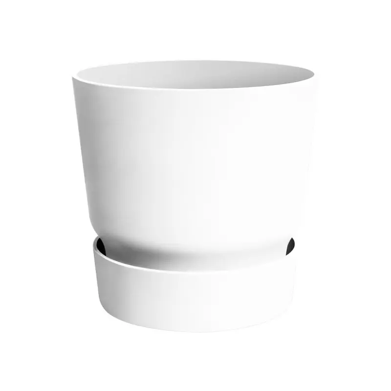 Pot de Fleurs Rond 30 cm Blanc Greenville – Elho Écologique et Design Certifié