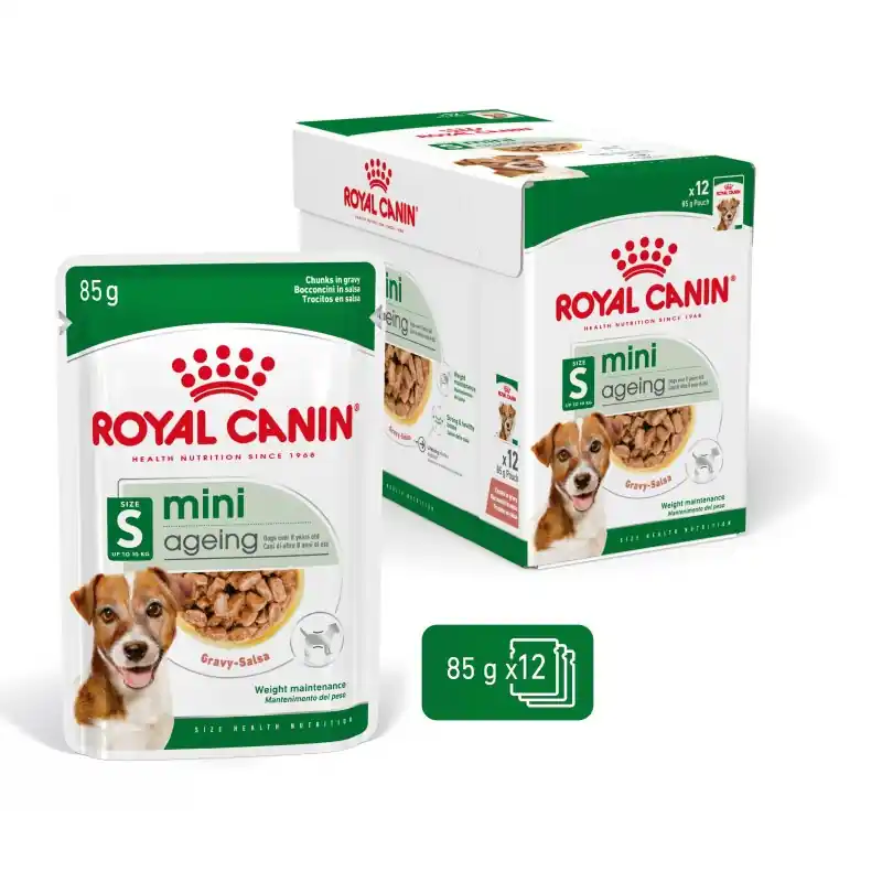 Acheter Direct ALIMENTS HUMIDES CHIENS MINI AGEING 1.02 KG – ROYAL CANIN