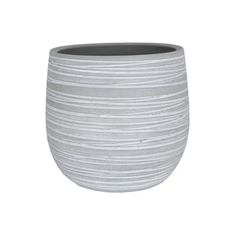 Cache-pot Doris 25cm Gris – Élégance et Design pour vos Plantes d‘Intérieur Solde